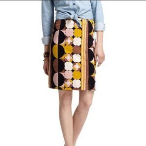 Anthro Maeve Geo Mod Skirt NWT